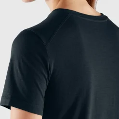 Fjällräven Women's Abisko Wool Short Sleeve Dark Navy