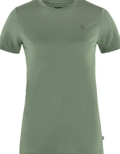 Fjällräven Women's Abisko Wool Short Sleeve Patina Green