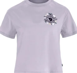 Fjällräven Women's Fjällblomster Logo T-Shirt Lavender Mist