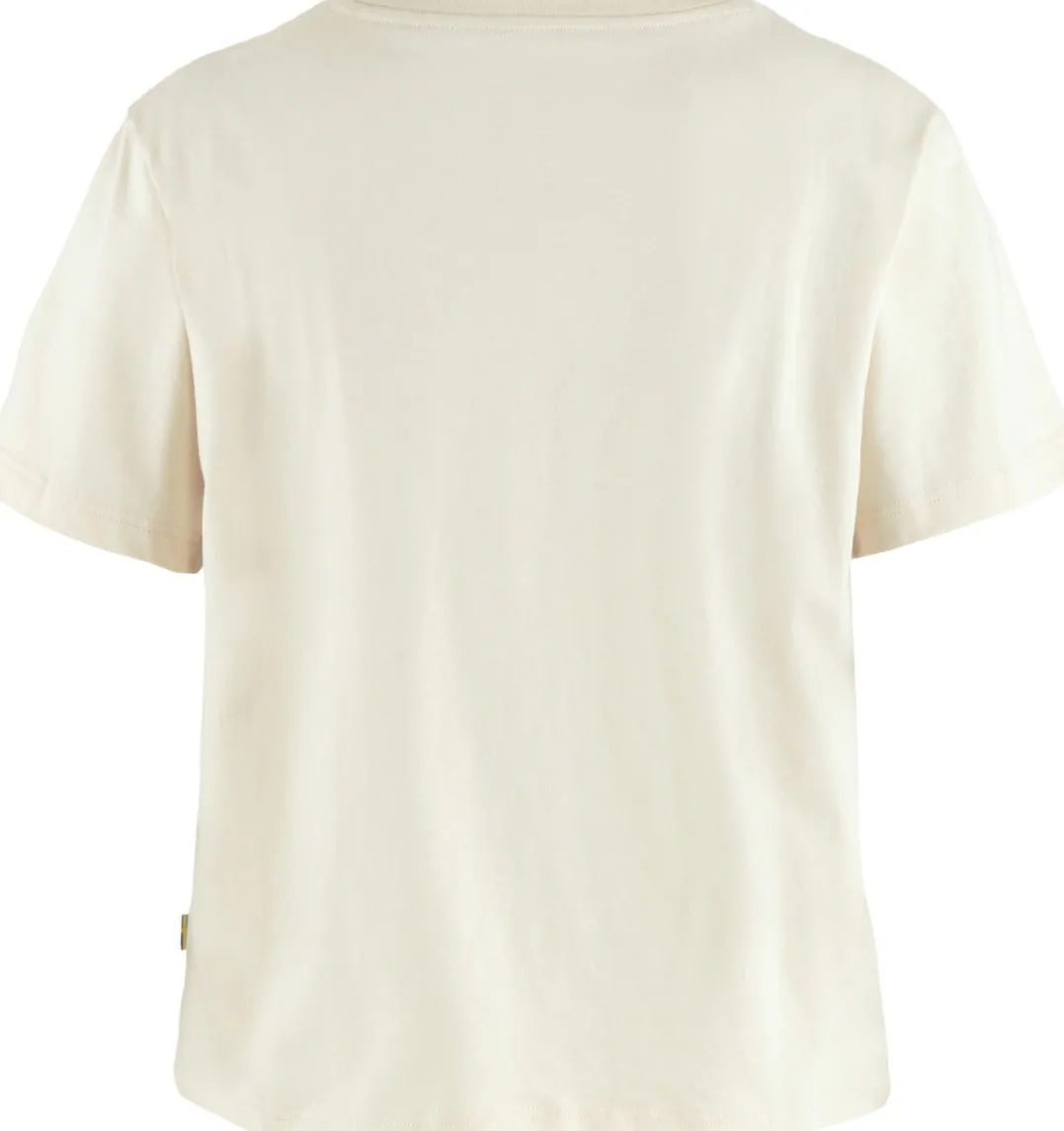 Fjällräven Women's Fjällblomster Logo T-Shirt Chalk White