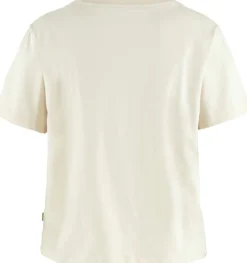 Fjällräven Women's Fjällblomster Logo T-Shirt Chalk White