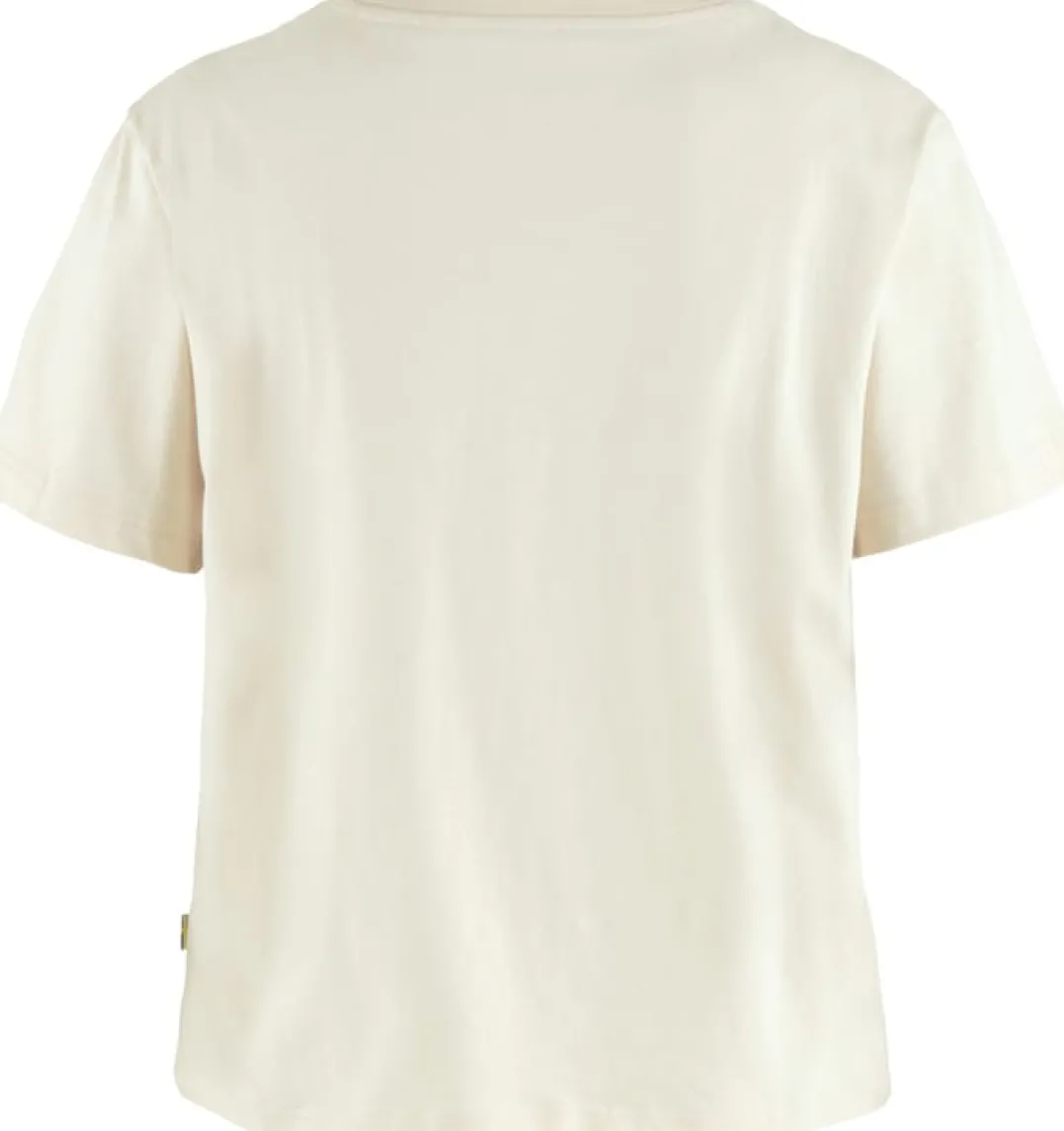 Fjällräven Women's Fjällblomster Logo T-Shirt Chalk White