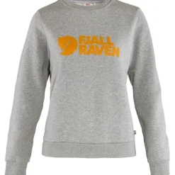 Fjällräven Women's Fjällräven Logo Sweater Grey Melange