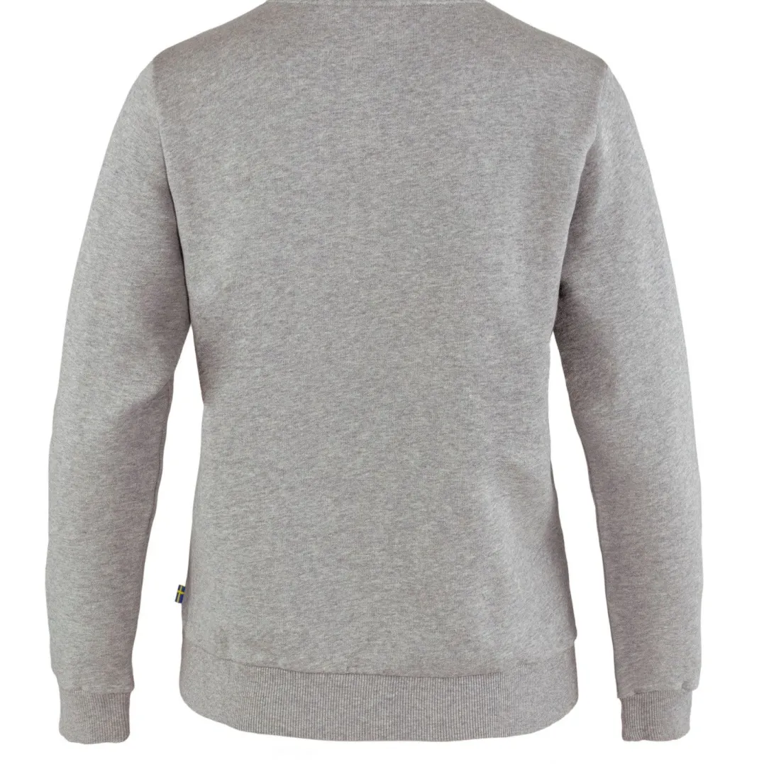 Fjällräven Women's Fjällräven Logo Sweater Grey Melange