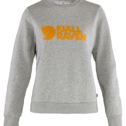 Fjällräven Women's Fjällräven Logo Sweater Grey Melange