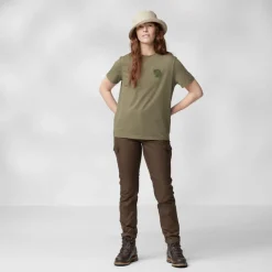Fjällräven Women's Fox Boxy Logo Tee Chalk White