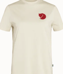 Fjällräven Women's Fox Boxy Logo Tee Chalk White