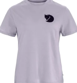Fjällräven Women's Fox Boxy Logo Tee Lavender Mist