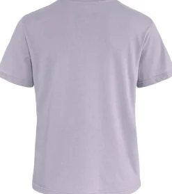 Fjällräven Women's Fox Boxy Logo Tee Lavender Mist