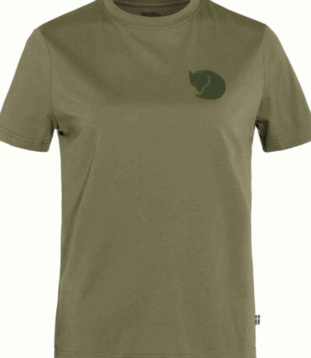 Fjällräven Women's Fox Boxy Logo Tee Green