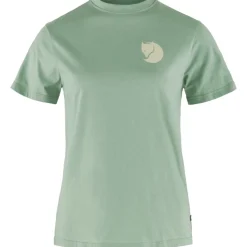 Fjällräven Women's Fox Boxy Logo Tee Misty Green