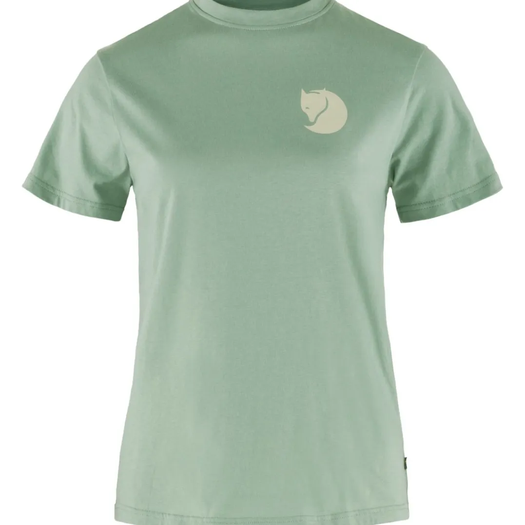 Fjällräven Women's Fox Boxy Logo Tee Misty Green