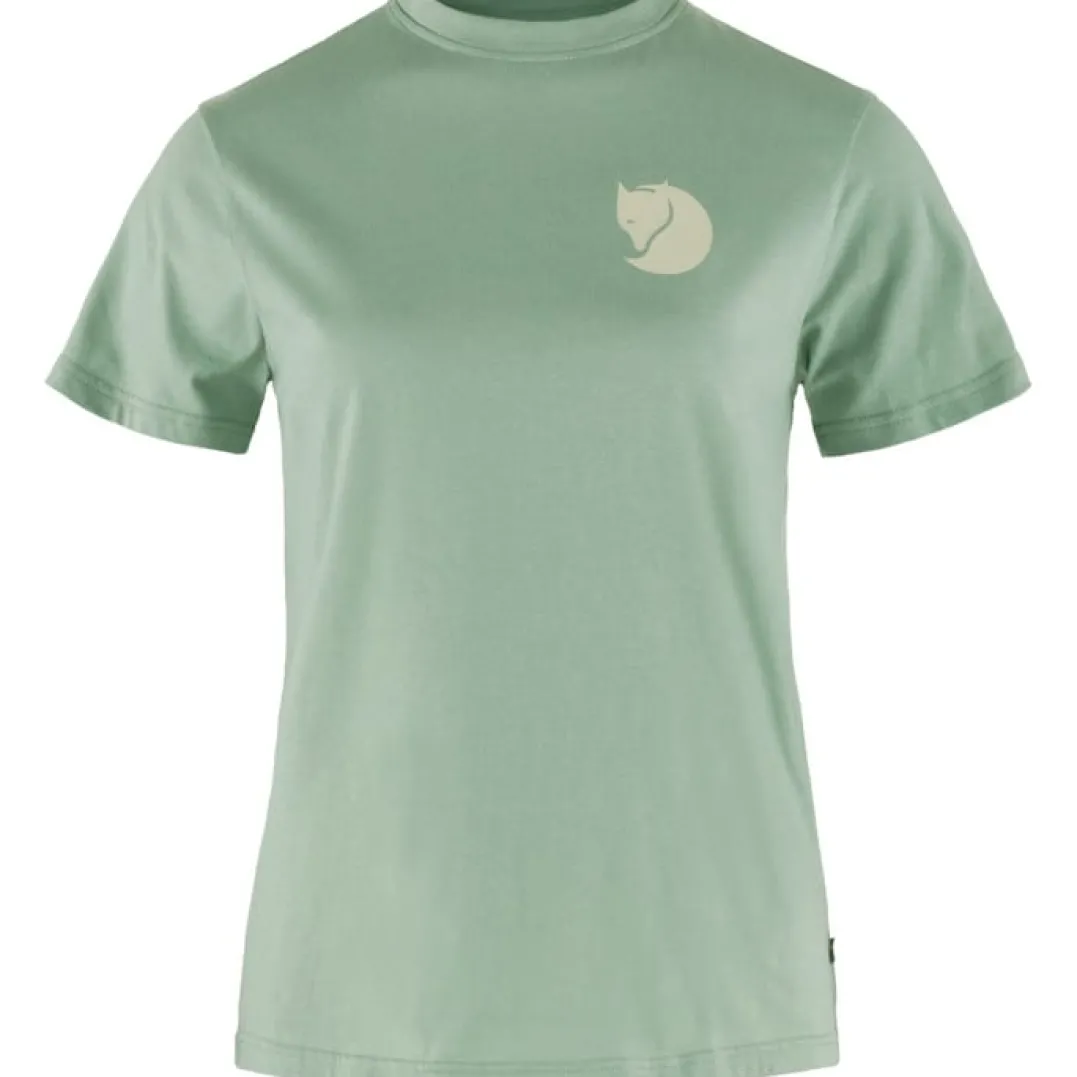 Fjällräven Women's Fox Boxy Logo Tee Misty Green