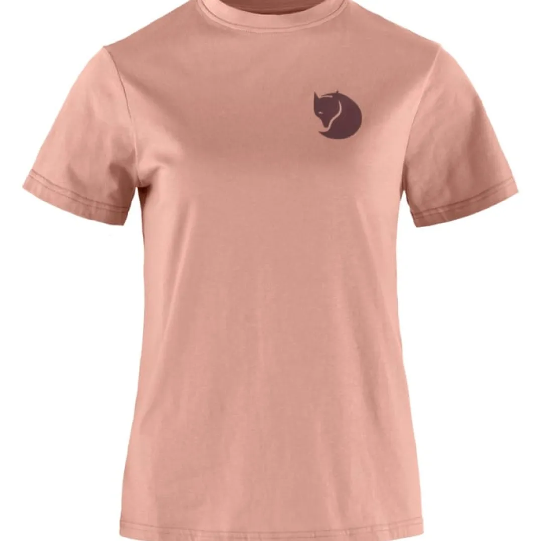 Fjällräven Women's Fox Boxy Logo Tee Dusty Rose
