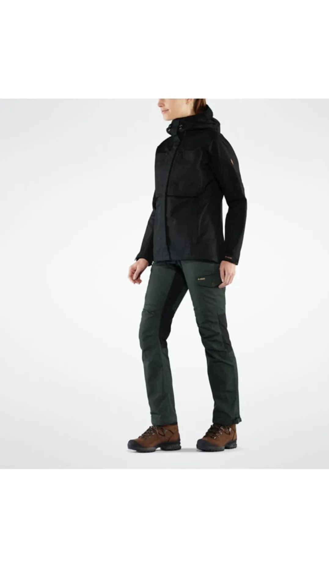 Fjällräven Women's Kaipak Trousers Curved Dark Navy