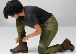 Fjällräven Women's Keb Agile Trousers Suede Brown-dark Olive