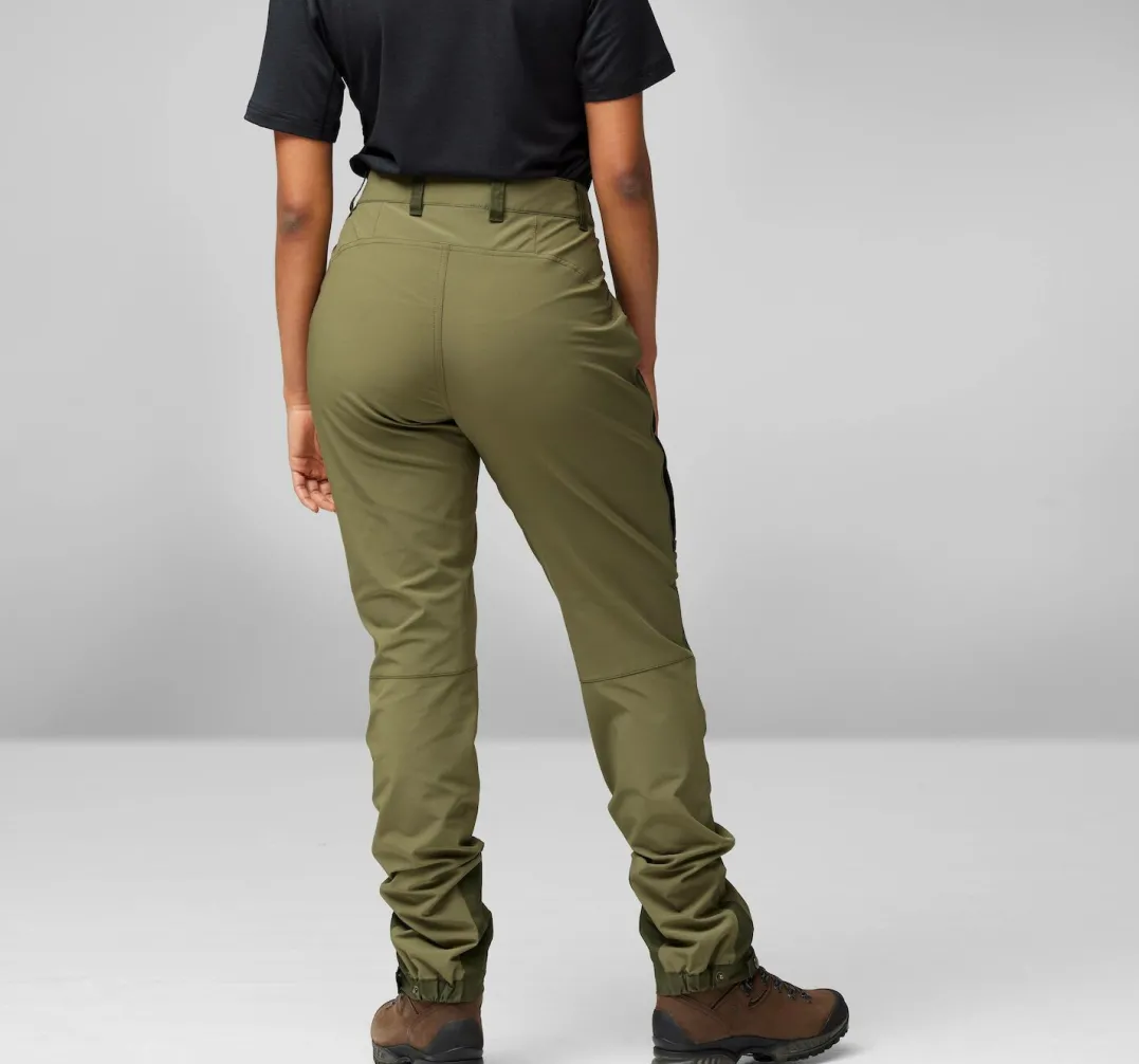 Fjällräven Women's Keb Agile Trousers Suede Brown-dark Olive