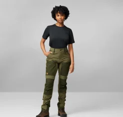 Fjällräven Women's Keb Agile Trousers Suede Brown-dark Olive