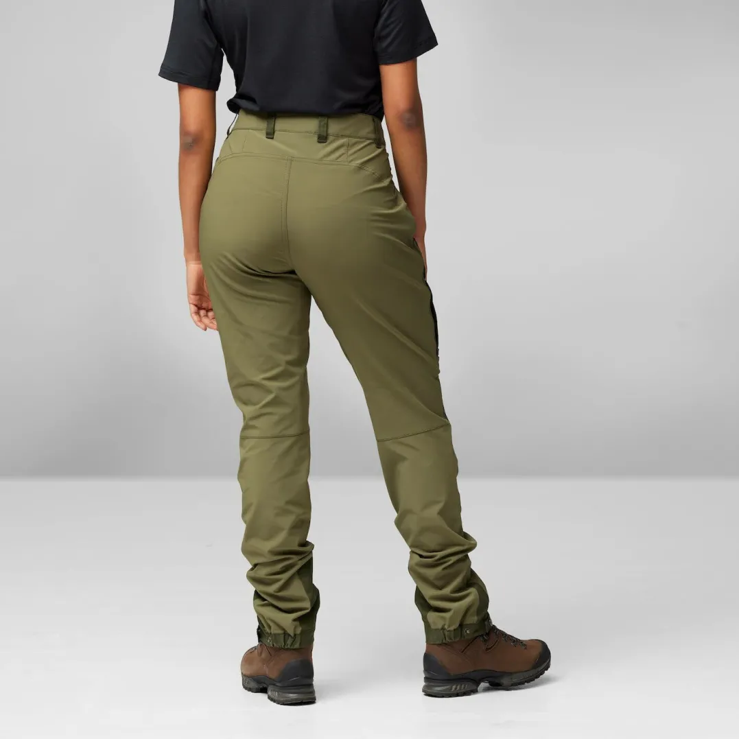 Fjällräven Women's Keb Agile Trousers Laurel Green-Deep Forest