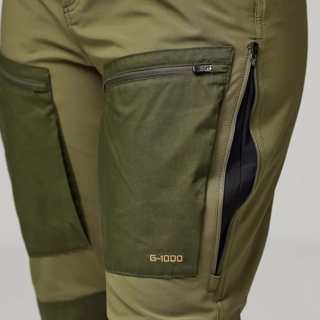 Fjällräven Women's Keb Agile Trousers Laurel Green-Deep Forest