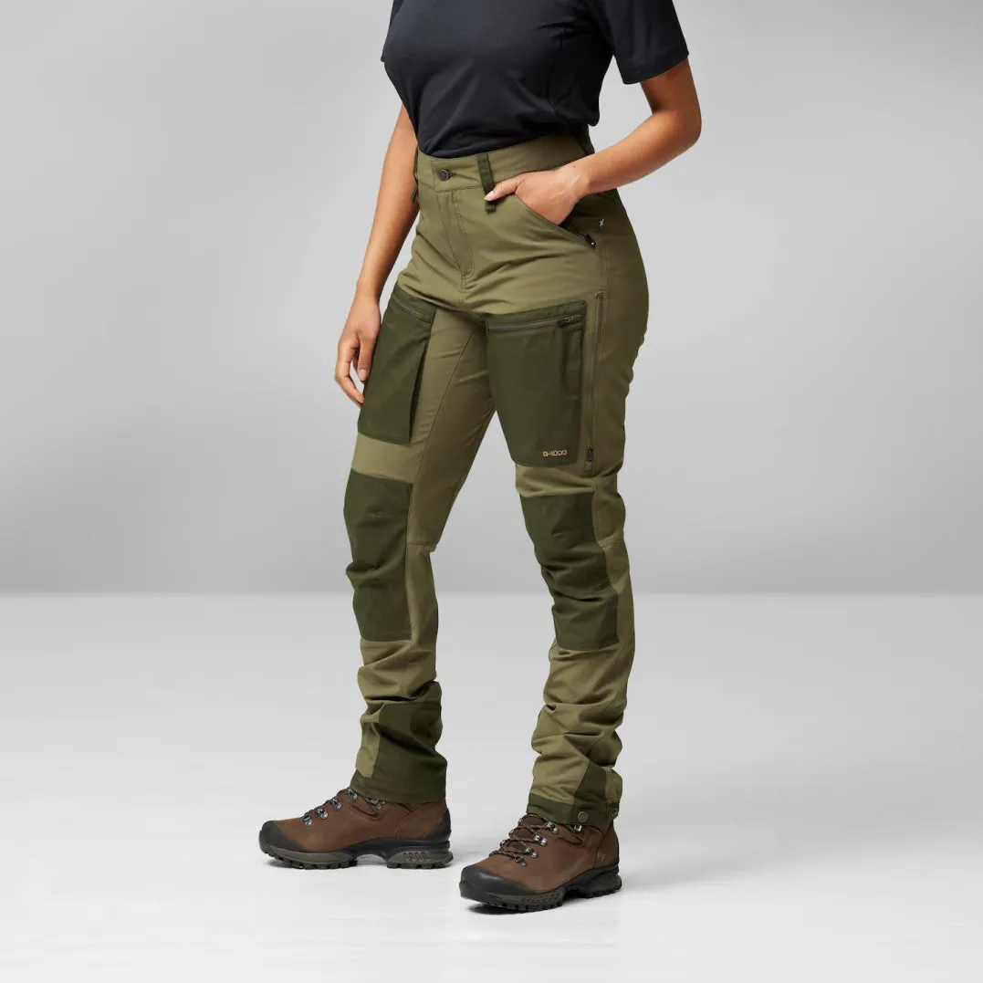 Fjällräven Women's Keb Agile Trousers Laurel Green-Deep Forest