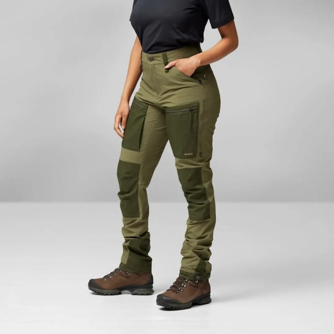 Fjällräven Women's Keb Agile Trousers Laurel Green-Deep Forest