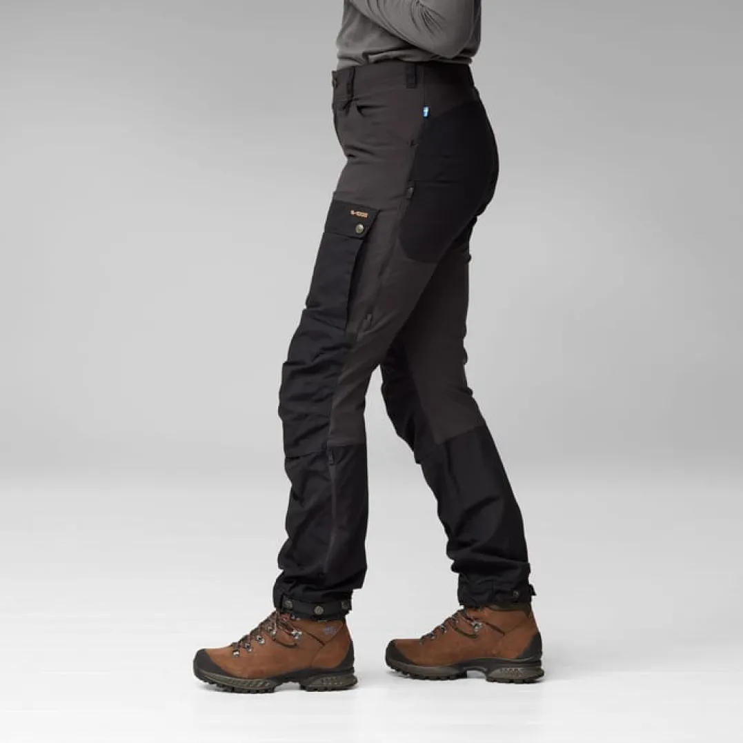 Fjällräven Women's Keb Trousers Curved Black Oak