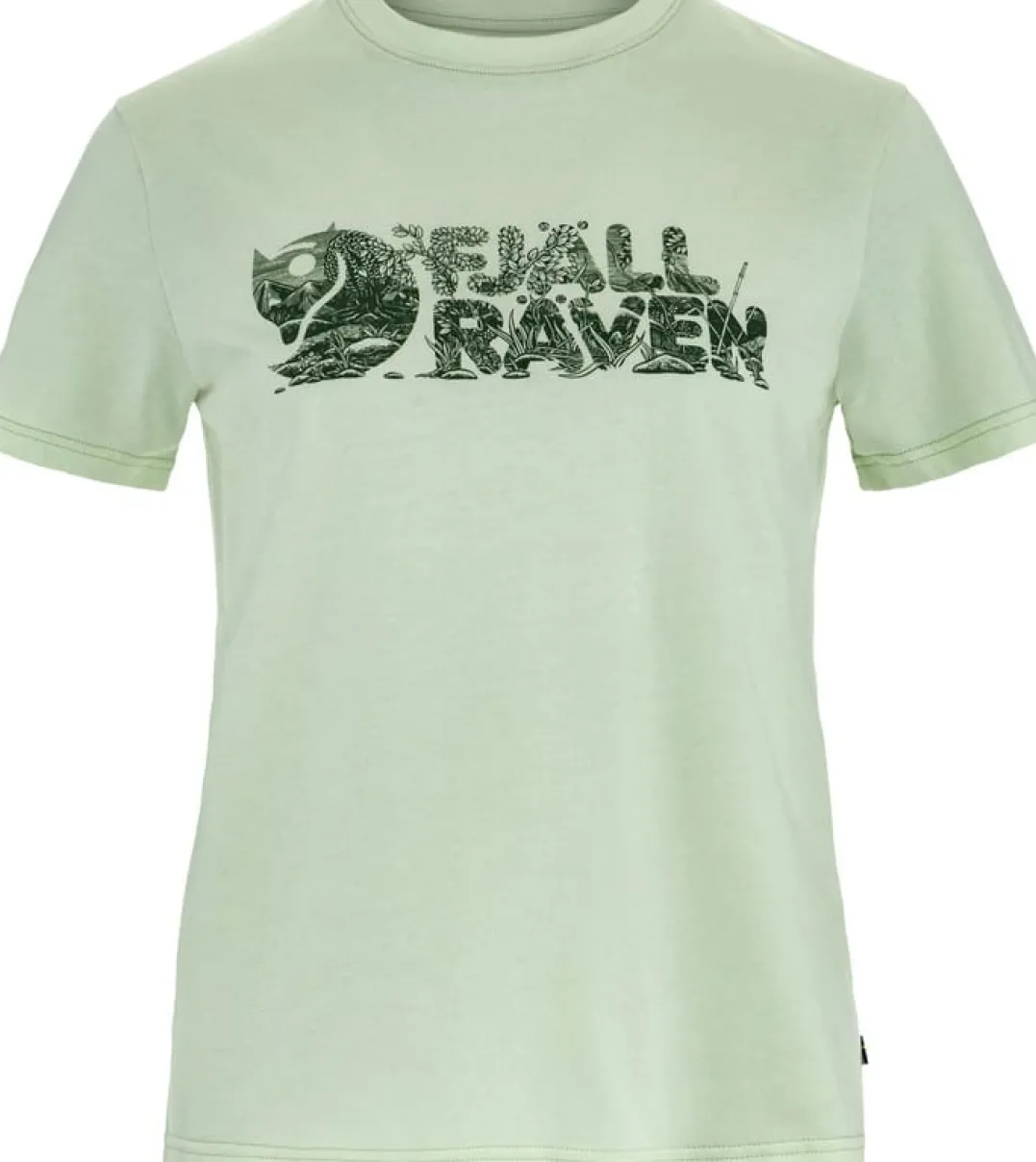 Fjällräven Women's Lush Logo T-Shirt Soft Jade