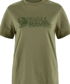Fjällräven Women's Lush Logo T-Shirt Green