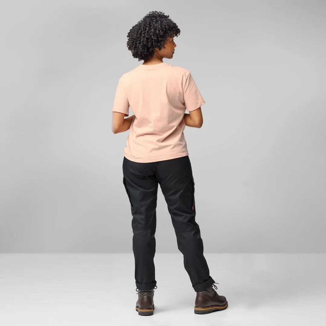 Fjällräven Women's Lush Logo T-Shirt Chalk Rose