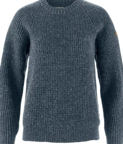 Fjällräven Women's Övik Waffle Knit Navy