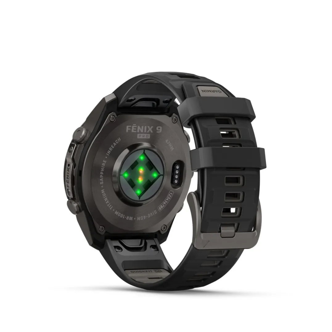 Garmin Fenix 9 Pro, Amoled, Inreach, 47mm Black/pebble Gray
