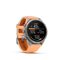 Garmin Fenix 9 Pro, Amoled, Inreach, 43mm, Titan/shell Pink/autumn Organge