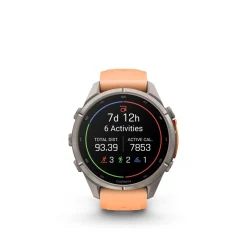 Garmin Fenix 9 Pro, Amoled, Inreach, 43mm, Titan/shell Pink/autumn Organge