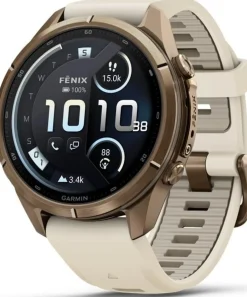 Garmin Fenix 9 Pro, Amoled, Inreach, 43mm, Gold/fog Gray