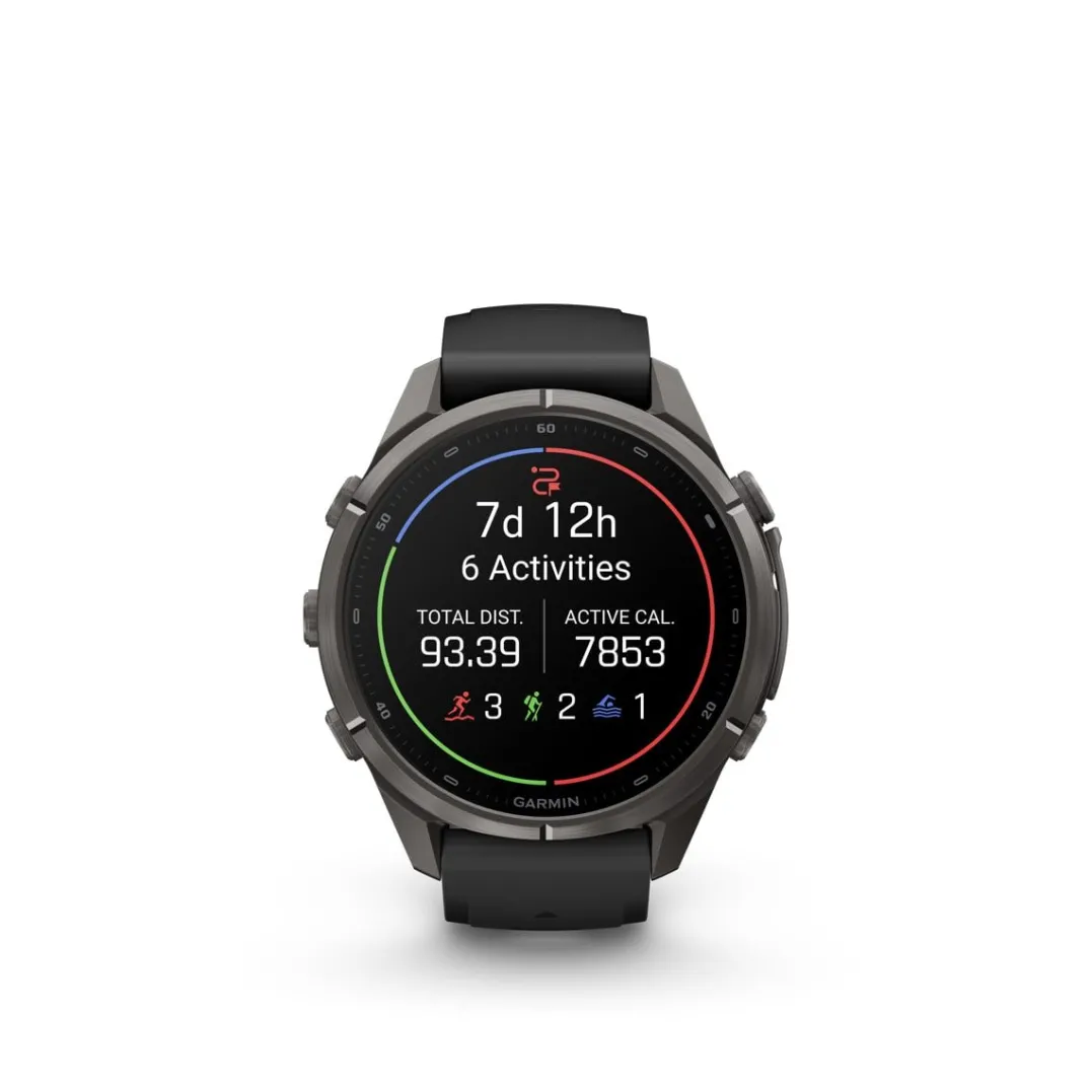 Garmin Fenix 9 Pro, Amoled, Inreach, 43mm, Black/pebble Gray