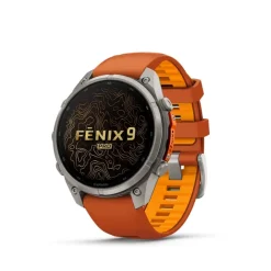 Garmin Fenix 9 Pro, Amoled, Inreach, 47mm Titan/autumn Orange/spark Orange