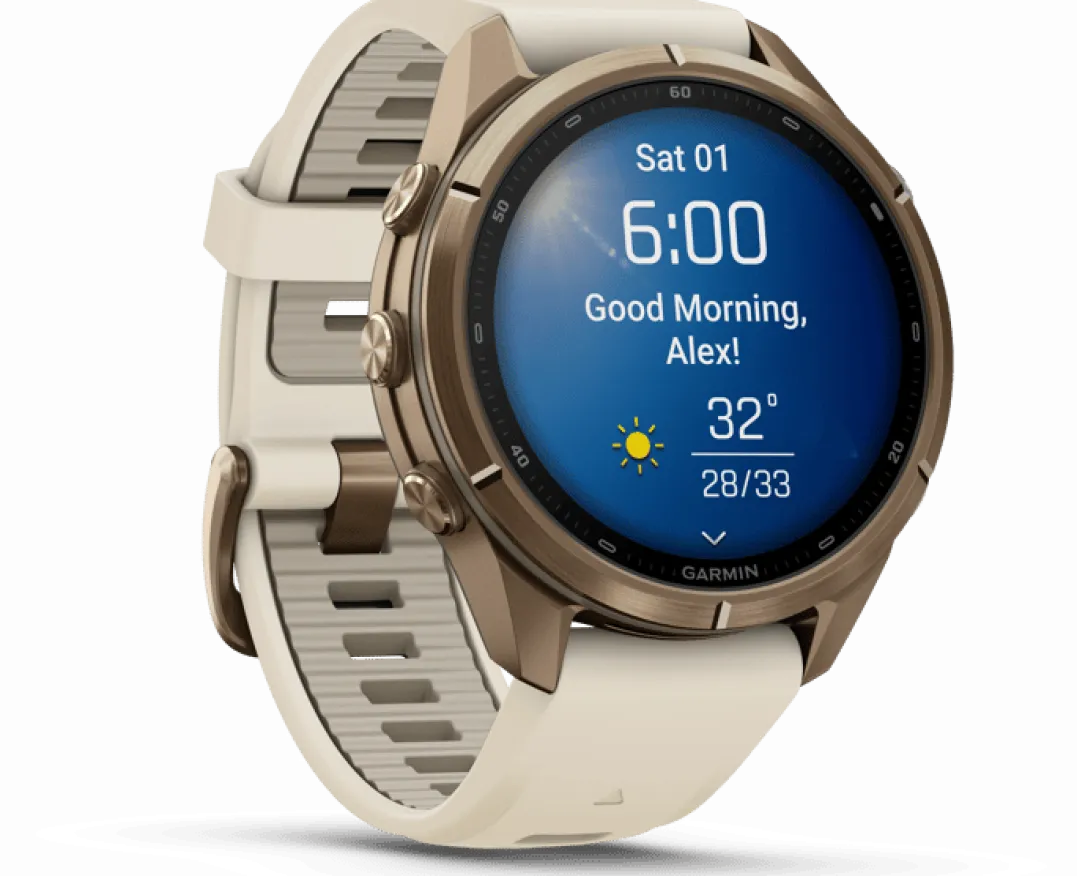 Garmin Fenix 9 Pro, Amoled, 43mm Gold/cream/fog Gray