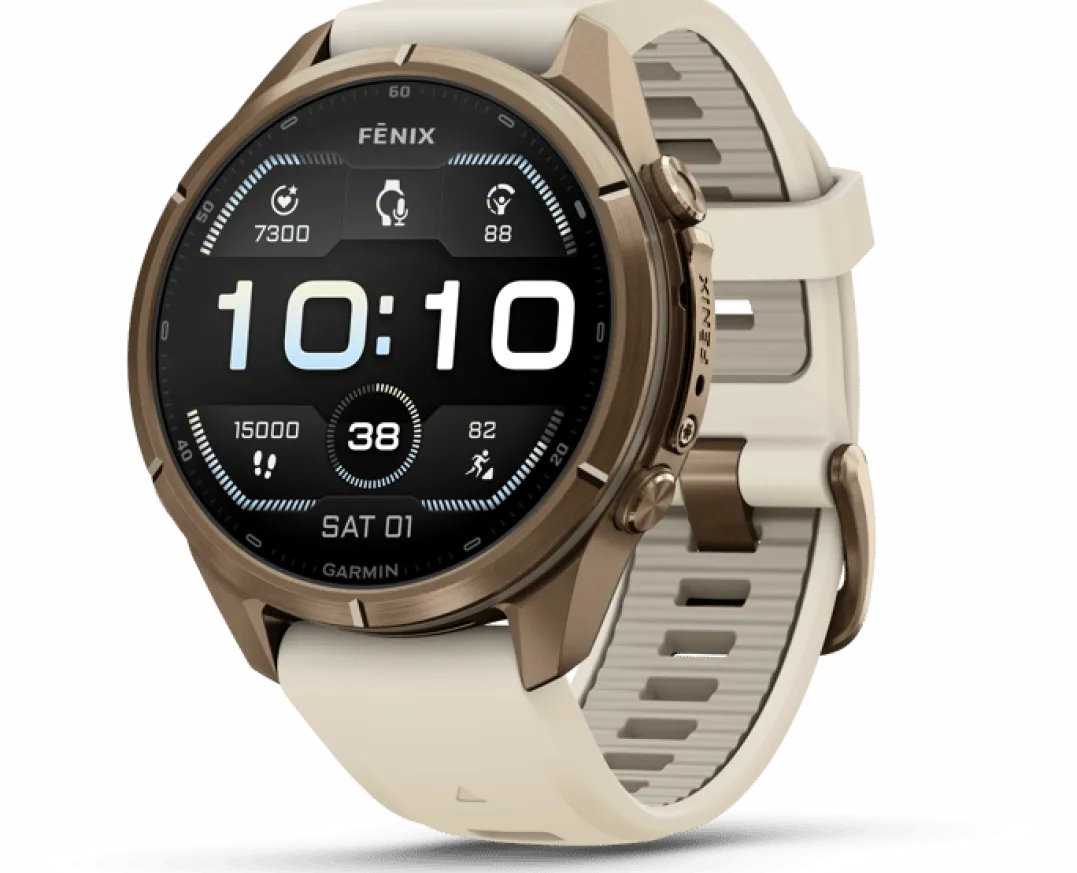 Garmin Fenix 9 Pro, Amoled, 43mm Gold/cream/fog Gray