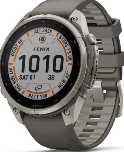 Garmin Fenix 9 Pro, Solar, Inreach, 47mm Titan/peble Gray/silver Gray