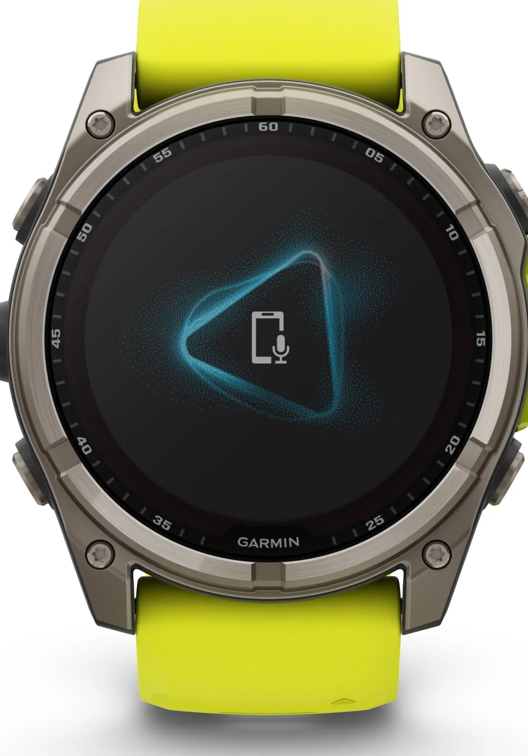Garmin Fenix 8 Solar 51mm, Sapphire Solar Titanium - Amp Yellow/Graphite Silicone Strap