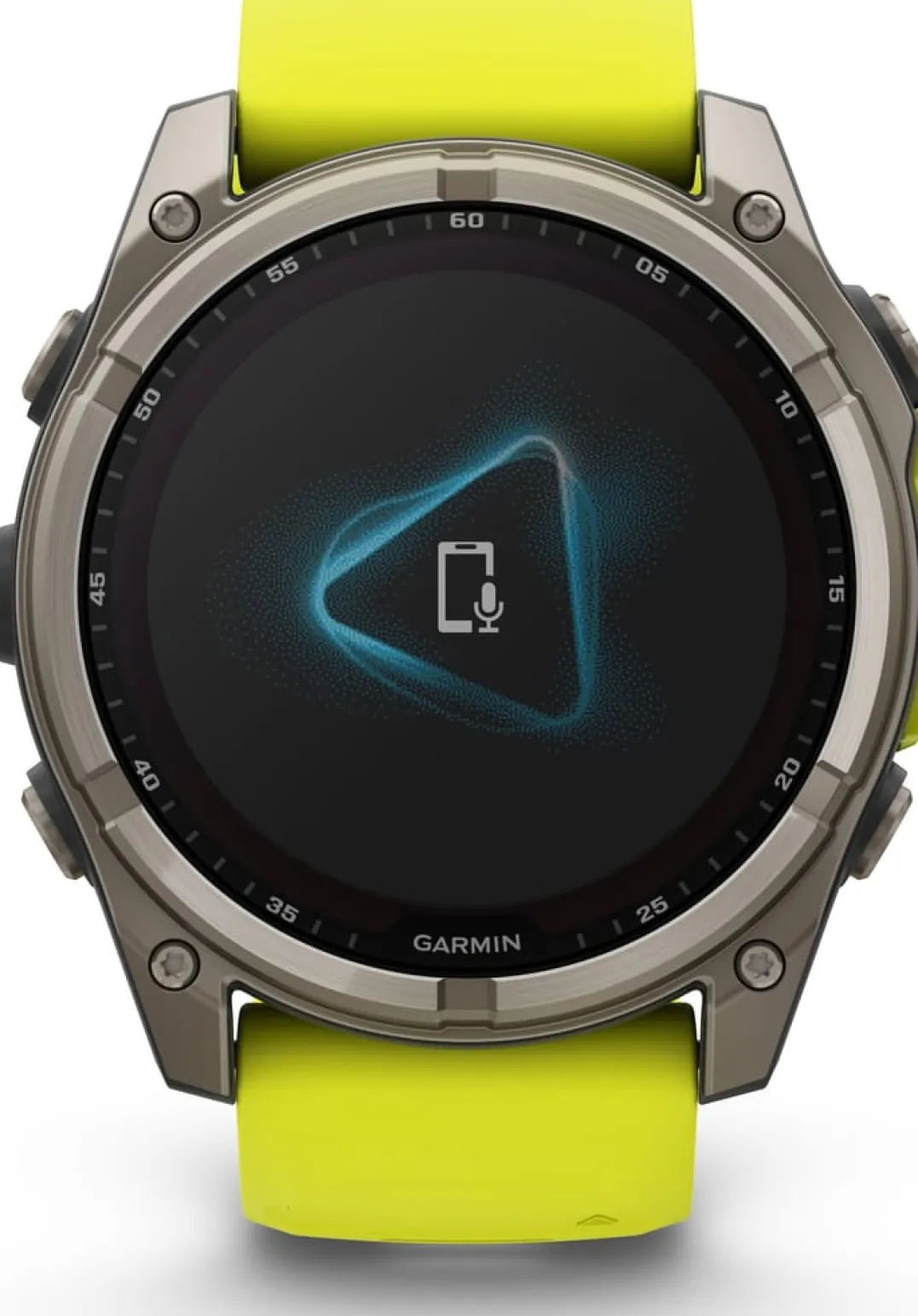 Garmin Fenix 8 Solar 51mm, Sapphire Solar Titanium - Amp Yellow/Graphite Silicone Strap