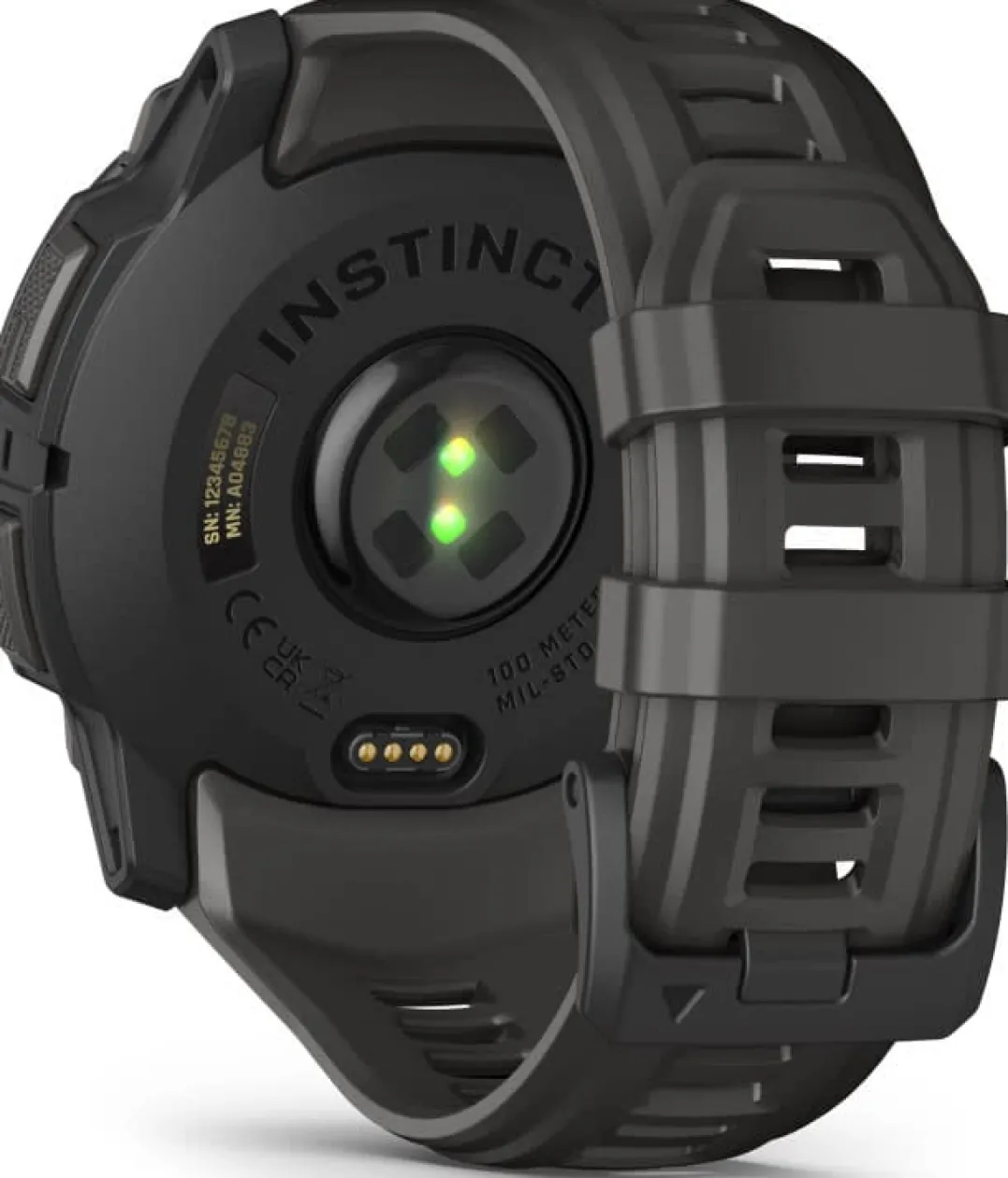 Garmin Instinct 3 AMOLED, 50mm Black Bezel With Charcoal Band