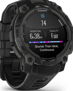 Garmin Instinct 3 AMOLED, 45mm Black Bezel With Black Band