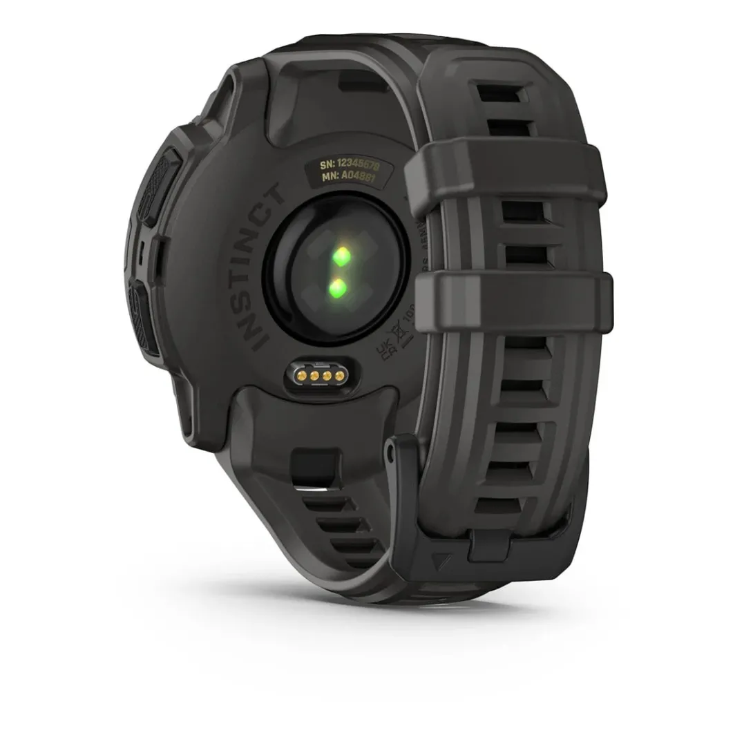 Garmin Instinct E, 45 Mm Black Bezel With Charcoal Band