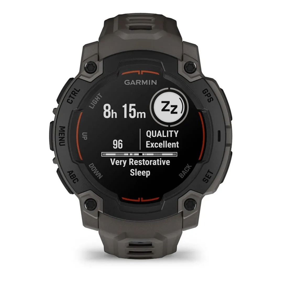 Garmin Instinct E, 45 Mm Black Bezel With Charcoal Band