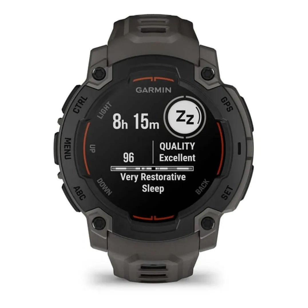 Garmin Instinct E, 45 Mm Black Bezel With Charcoal Band