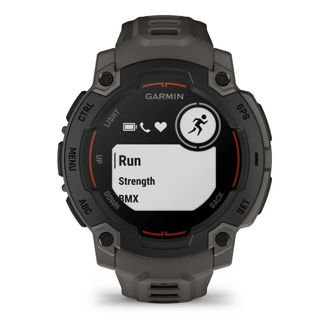 Garmin Instinct E, 45 Mm Black Bezel With Charcoal Band