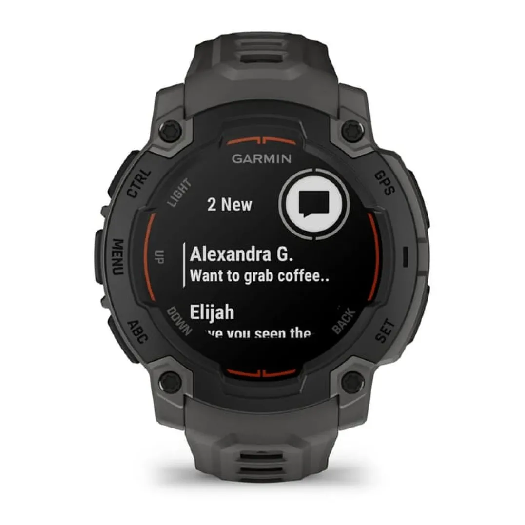 Garmin Instinct E, 45 Mm Black Bezel With Charcoal Band