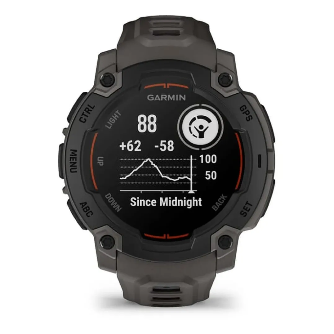 Garmin Instinct E, 45 Mm Black Bezel With Charcoal Band